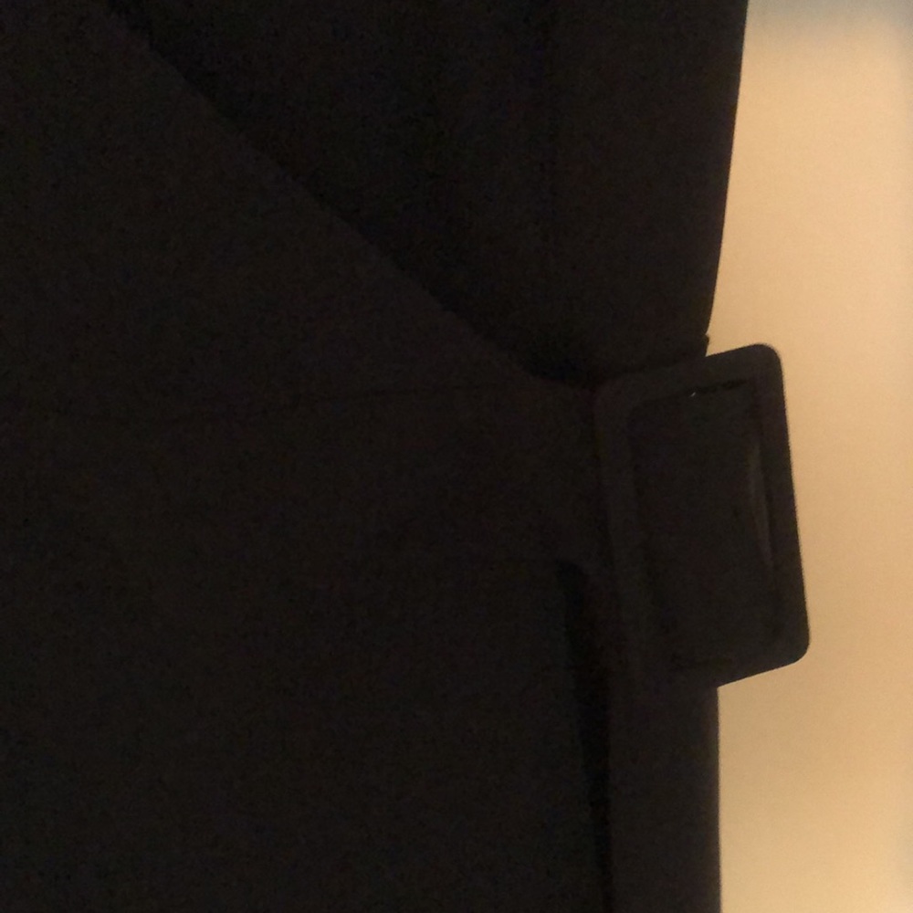 Evan-Picone Black Wrap Dress - 10P - Picture 2 of 10